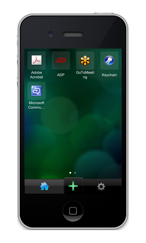 Citrix Receiver for iPhone: Home. Your apps in a grid.